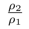rho2/rho1